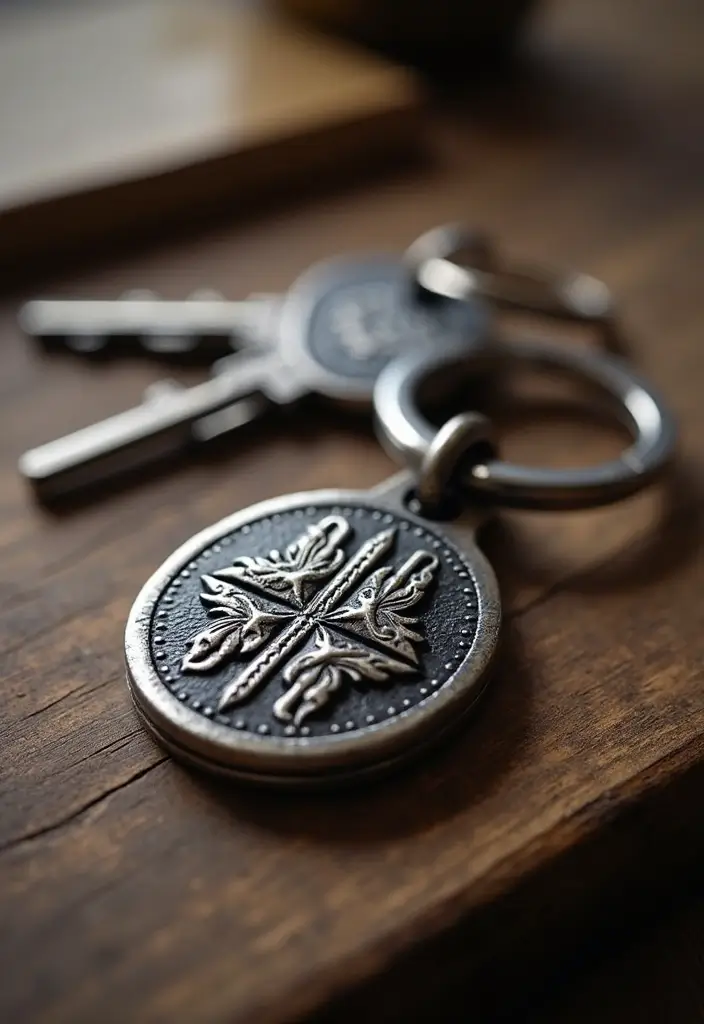 15 Memorable 5 Year Anniversary Gift Ideas for Him - 1. Custom Engraved Keychain