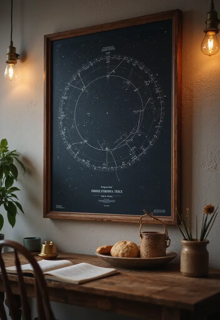 25 Thoughtful Wedding Gift Ideas for the Bride She’ll Treasure - 10. Personalized Star Map