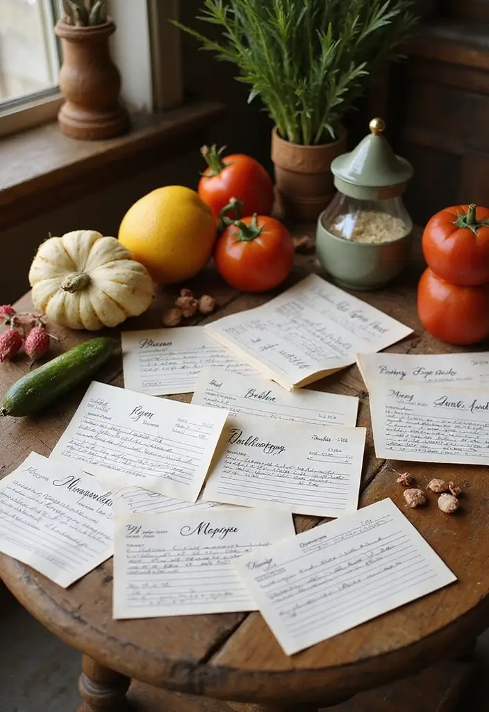 25 Thoughtful Wedding Gift Ideas for the Bride She’ll Treasure - 19. Handwritten Recipe Cards