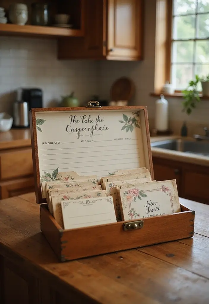 25 Thoughtful Wedding Gift Ideas for the Bride She’ll Treasure - 22. DIY Family Recipe Box