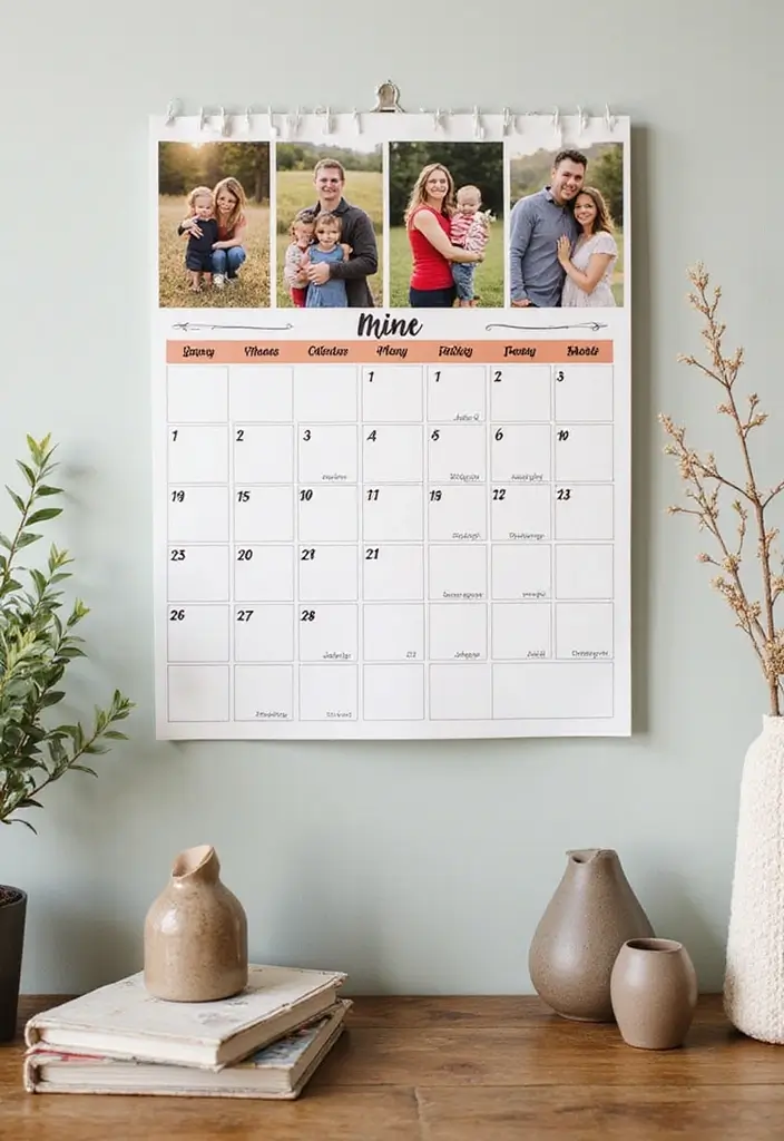 20 Heartfelt Anniversary Gift Ideas for Parents - 11. Personalized Family Calendar