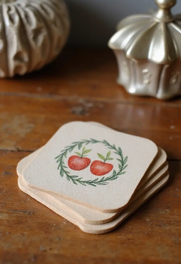 20 Thoughtful Gift Ideas for Best Friend’s Wedding - 12. Personalized Coasters