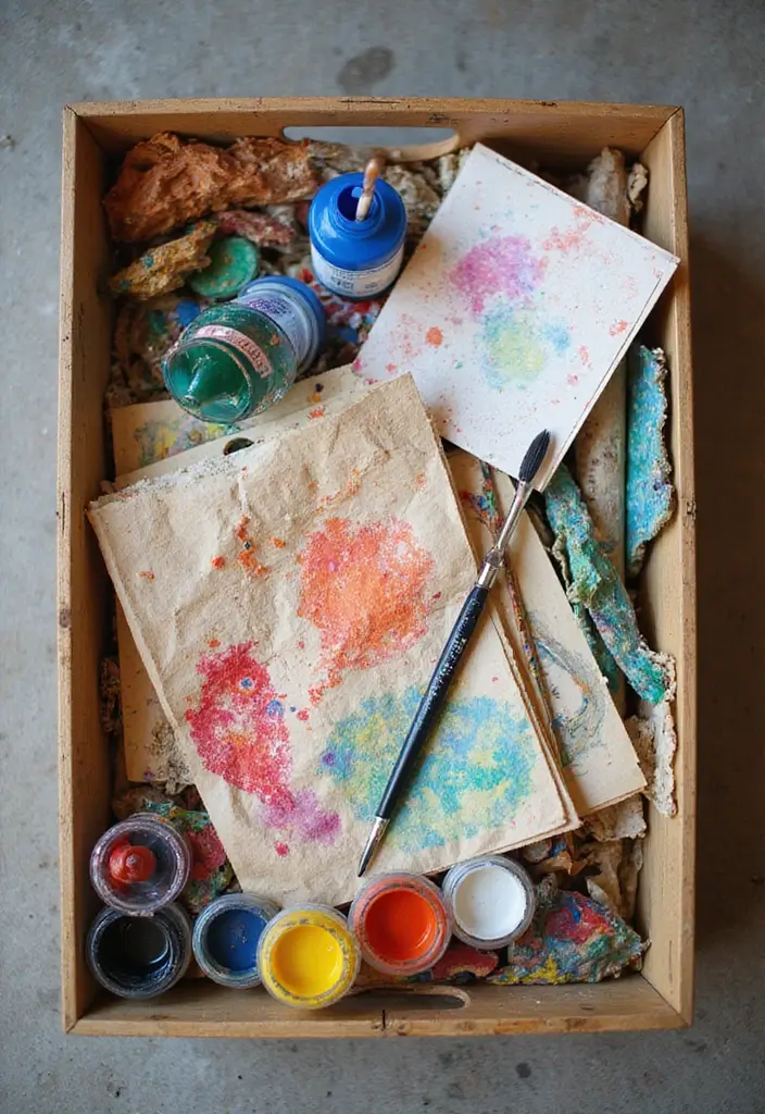 15 Baby Shower Crate Gift Basket Ideas to Try - 14. Art & Craft Crate