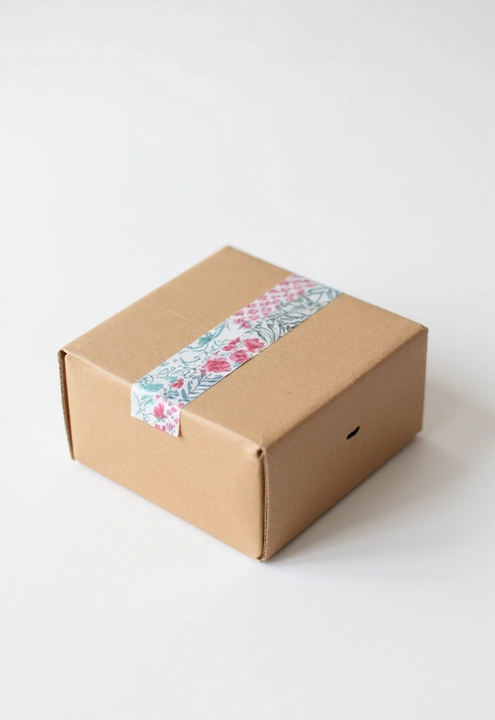 25 DIY Gift Box Ideas You Can Easily Make at Home - 14. Simple Box with Washi Tape