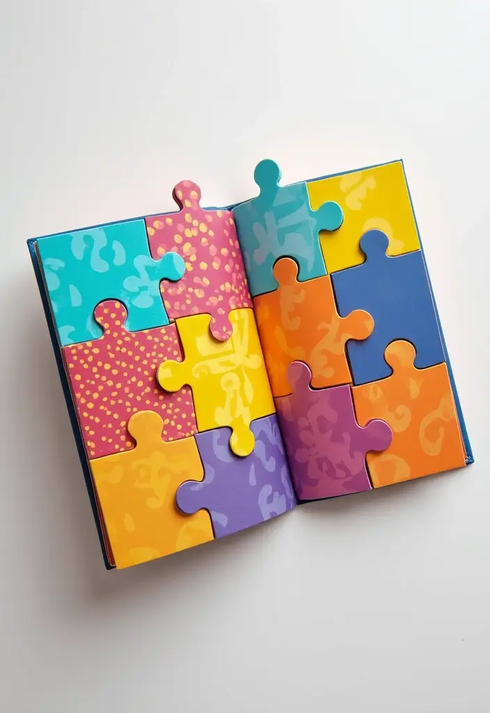 15 Creative Gift Card Book Ideas That Make Giving Fun - 5. Puzzle Piece Gift Card Book