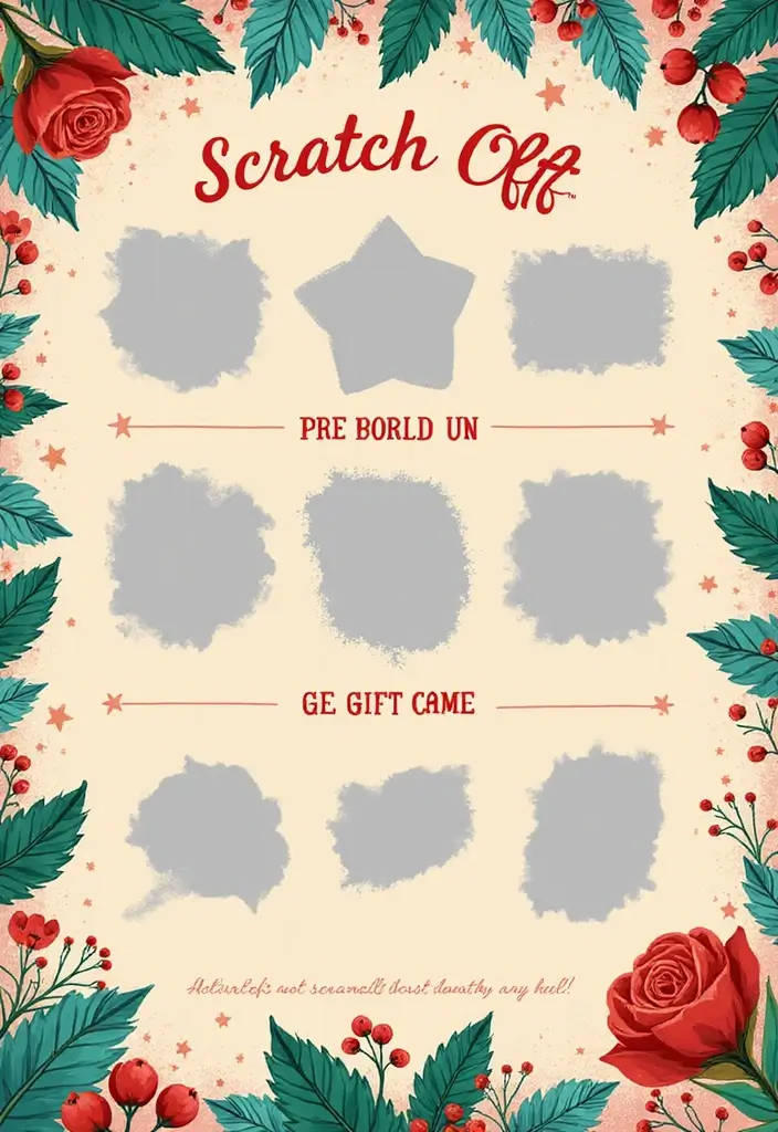 15 Creative Gift Card Book Ideas That Make Giving Fun - 7. Interactive Scratch-Off Gift Card Page