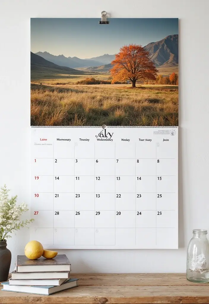 15 Cute 1 Year Anniversary Gift Ideas for Your Boyfriend - 15. A Customized Calendar