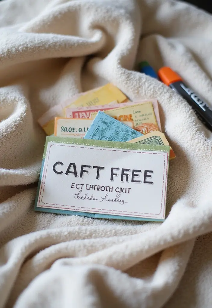 15 Cute 1 Year Anniversary Gift Ideas for Your Boyfriend - 2. Handmade Coupon Book