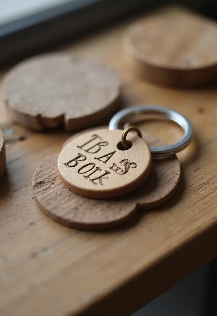 15 Cute 1 Year Anniversary Gift Ideas for Your Boyfriend - 3. Personalized Keychain