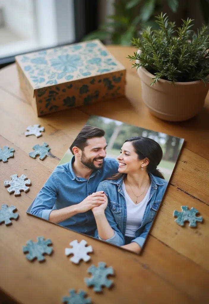 15 Cute 1 Year Anniversary Gift Ideas for Your Boyfriend - 8. Personalized Puzzle