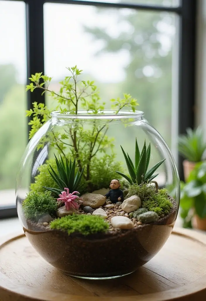 15 Cute 1 Year Anniversary Gift Ideas for Your Boyfriend - 9. DIY Terrarium