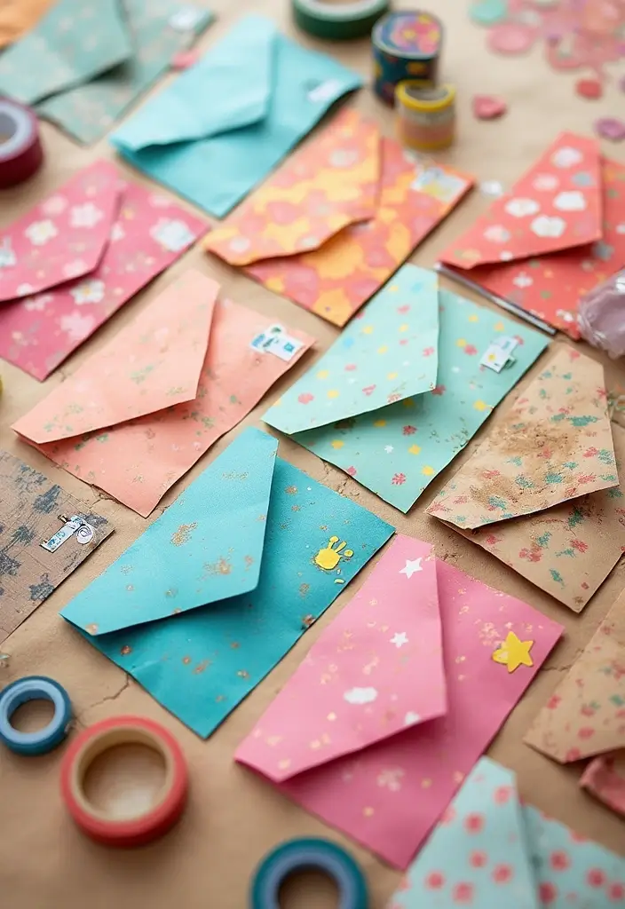 15 Cute & Easy DIY Gift Card Holder Ideas - 1. Recycled Paper Envelope