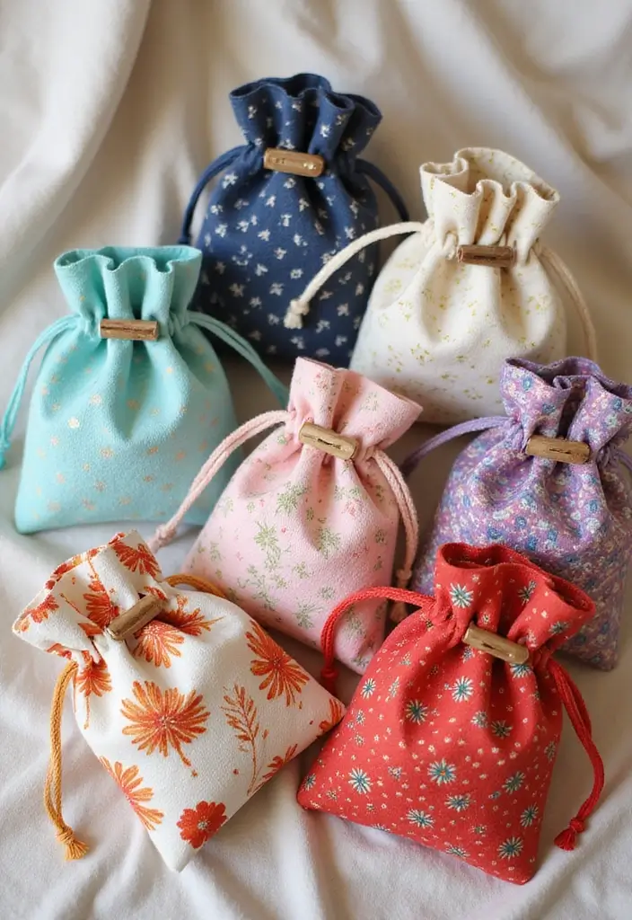 15 Cute & Easy DIY Gift Card Holder Ideas - 2. Fabric Pouch