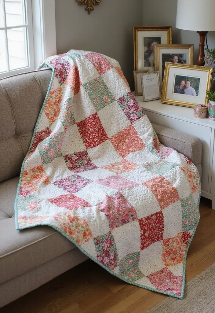 15 Meaningful DIY Gift Ideas for Mom She’ll Cherish Forever - 11. Memory Quilt