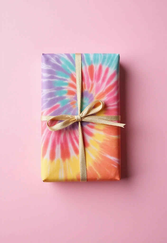 15 Unique Gift Wrapping Ideas to Wow Your Loved Ones - 11. DIY Tie-Dye Wrapping Paper
