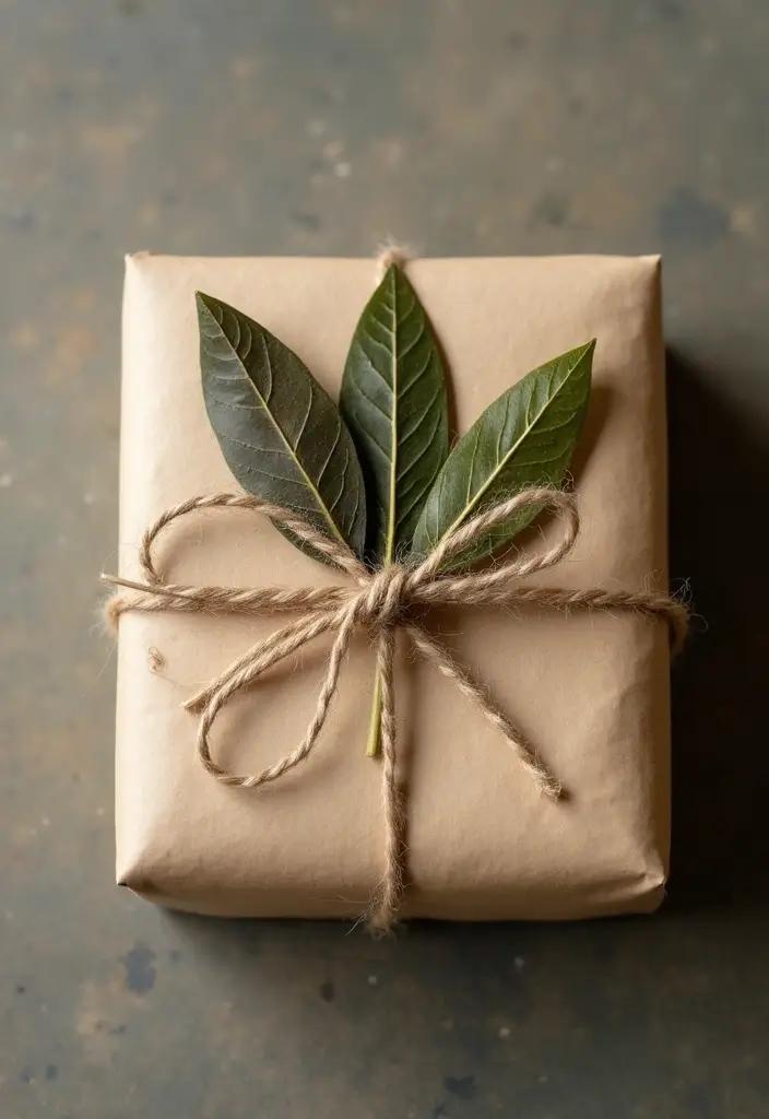 15 Unique Gift Wrapping Ideas to Wow Your Loved Ones - 13. Tea Leaf Wrapping