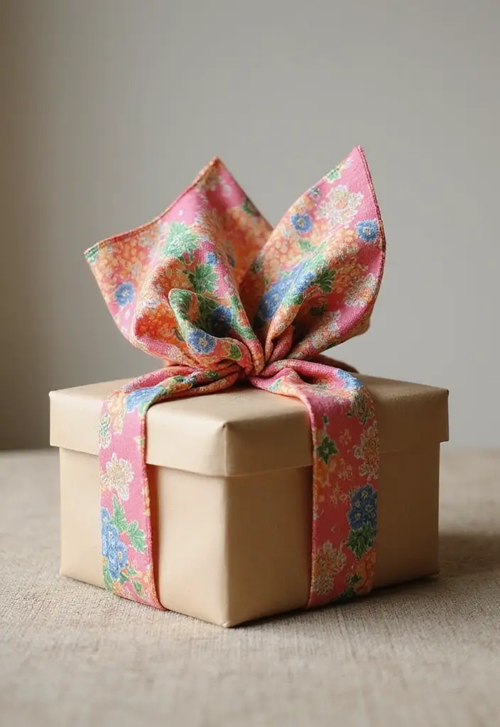 15 Unique Gift Wrapping Ideas to Wow Your Loved Ones - 2. Fabric Wrap – Furoshiki Style