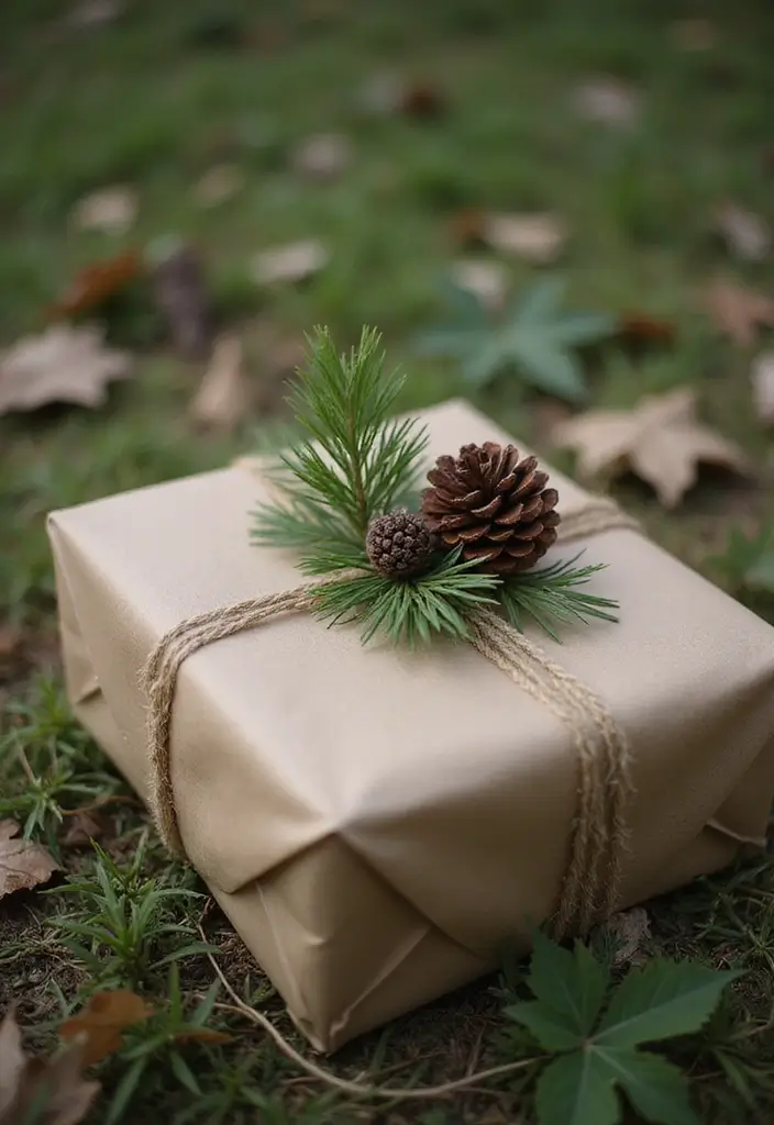 15 Unique Gift Wrapping Ideas to Wow Your Loved Ones - 3. Nature-Inspired Wrapping