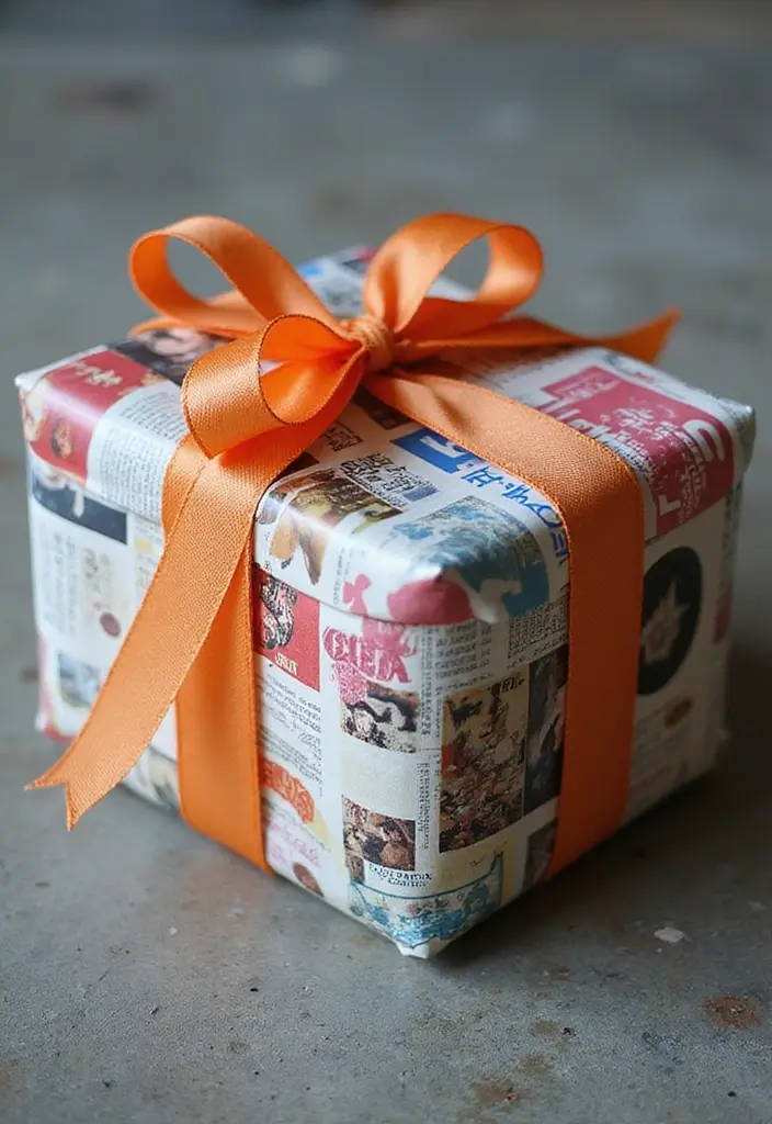 15 Unique Gift Wrapping Ideas to Wow Your Loved Ones - 5. Upcycled Magazine Wrapping