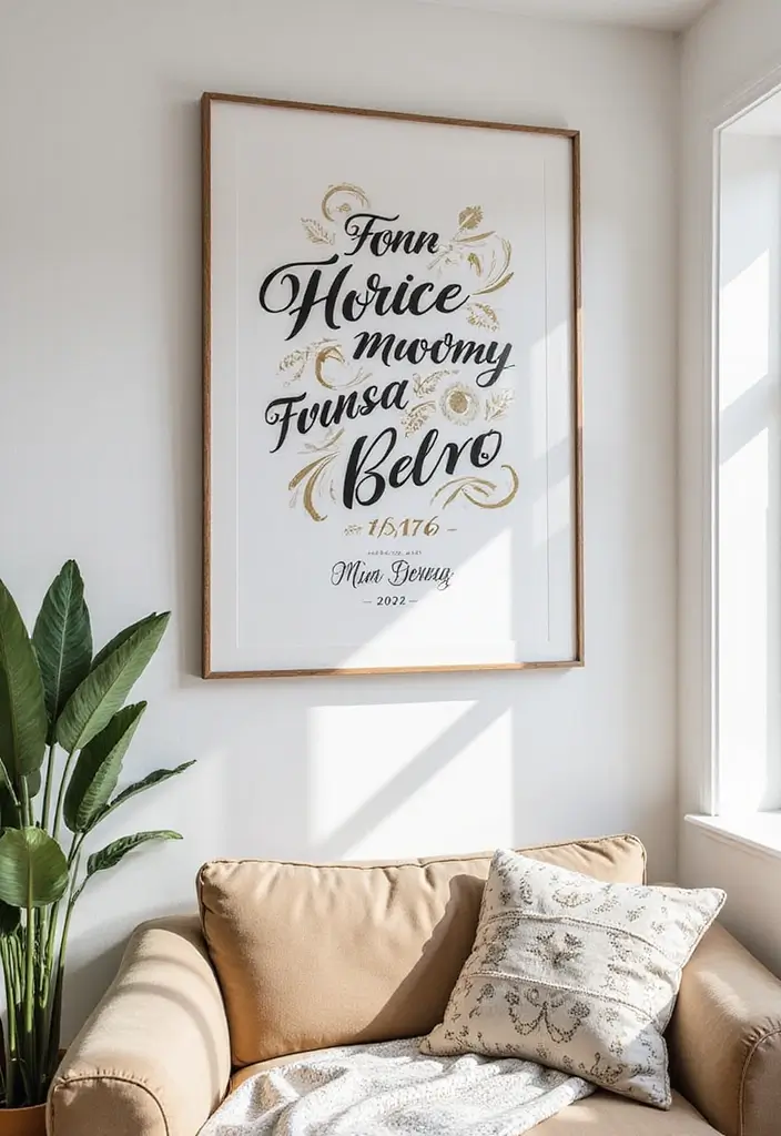20 Heartfelt Anniversary Gift Ideas for Parents - 15. Personalized Wall Art