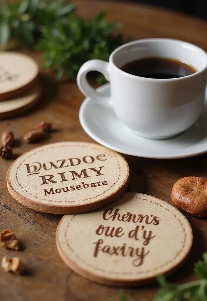 20 DIY Gift Ideas for Girlfriend That Show Your Love - 15. Custom Coasters