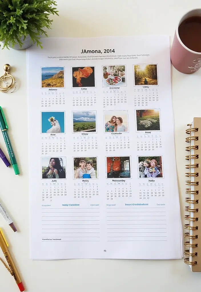 20 Sweet 16 Birthday Gift Ideas Every Teen Will Treasure - 16. Personalized Calendar