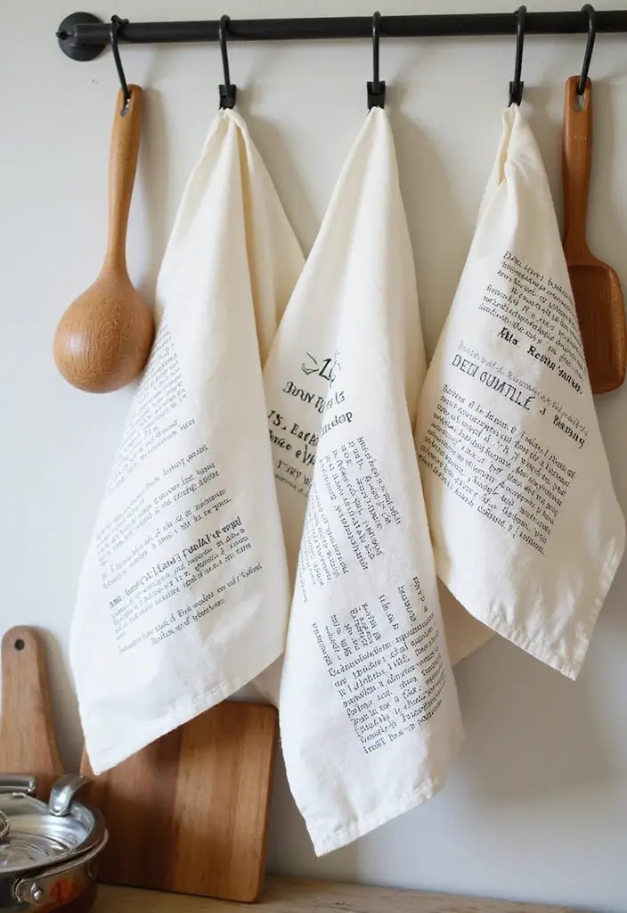 20 Heartfelt Anniversary Gift Ideas for Parents - 17. Family Recipe Tea Towels