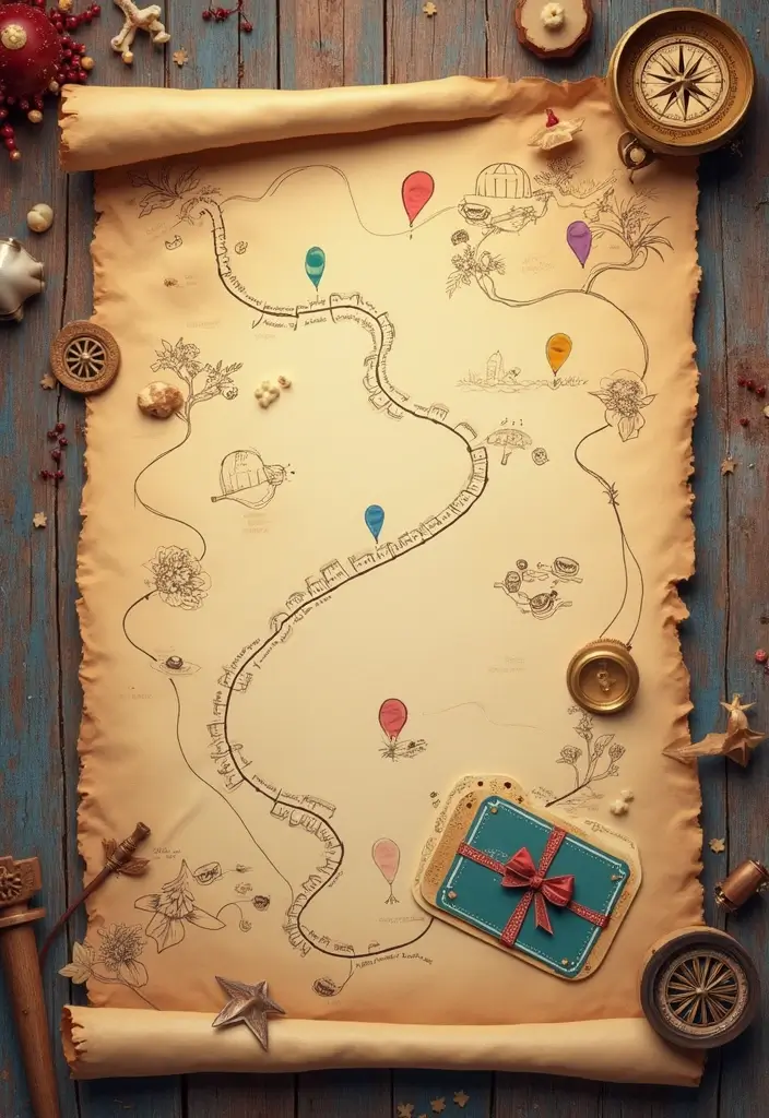 18 Unique Gift Card Presentation Ideas to Surprise Anyone - 12. Adventure Map