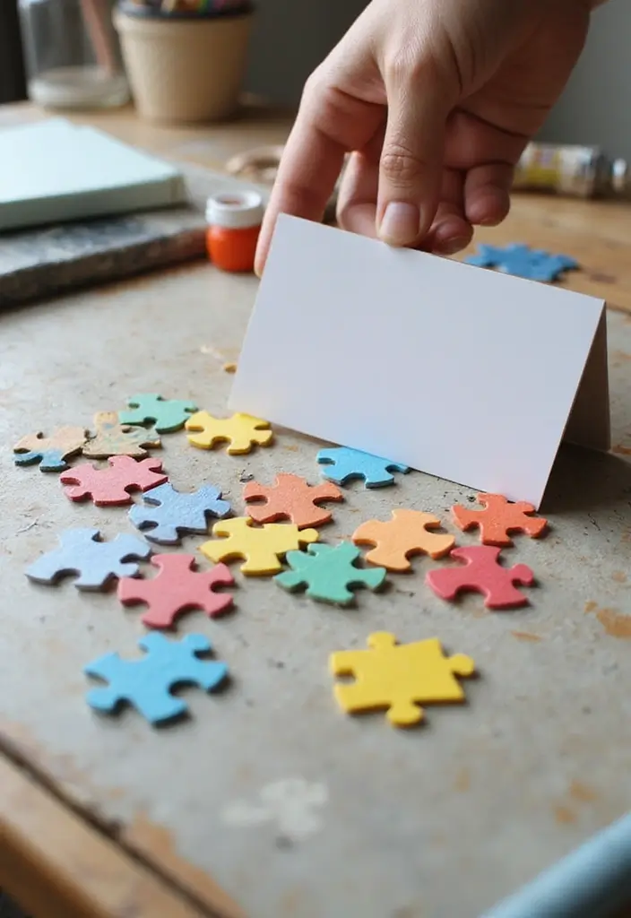 18 Unique Gift Card Presentation Ideas to Surprise Anyone - 13. DIY Puzzle Gift Card