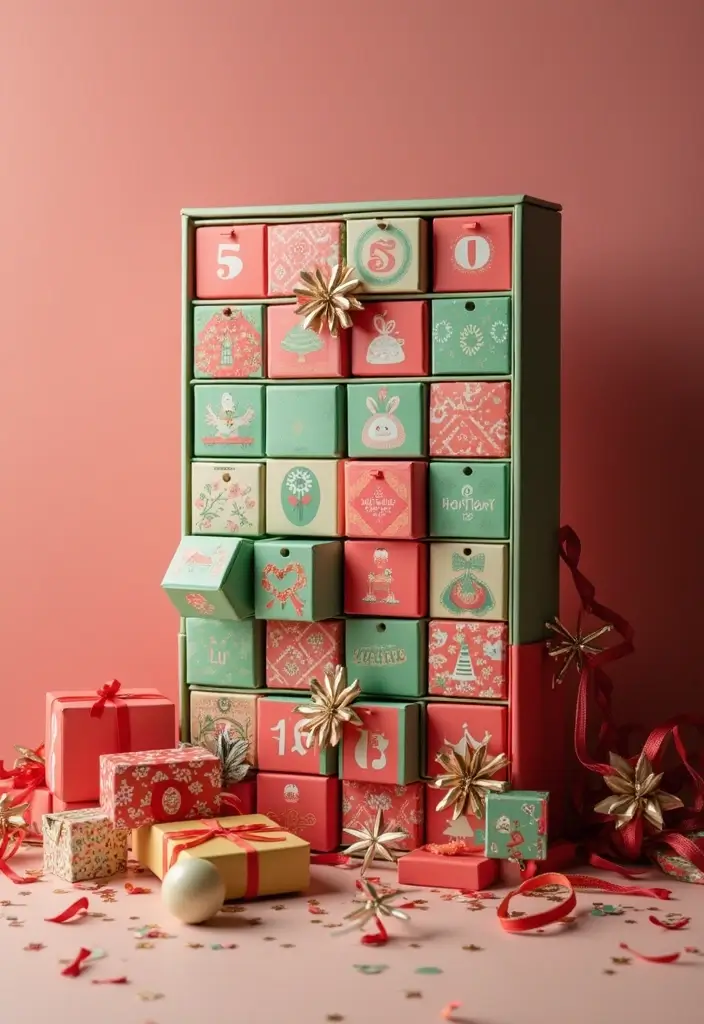 18 Unique Gift Card Presentation Ideas to Surprise Anyone - 17. Themed Advent Calendar
