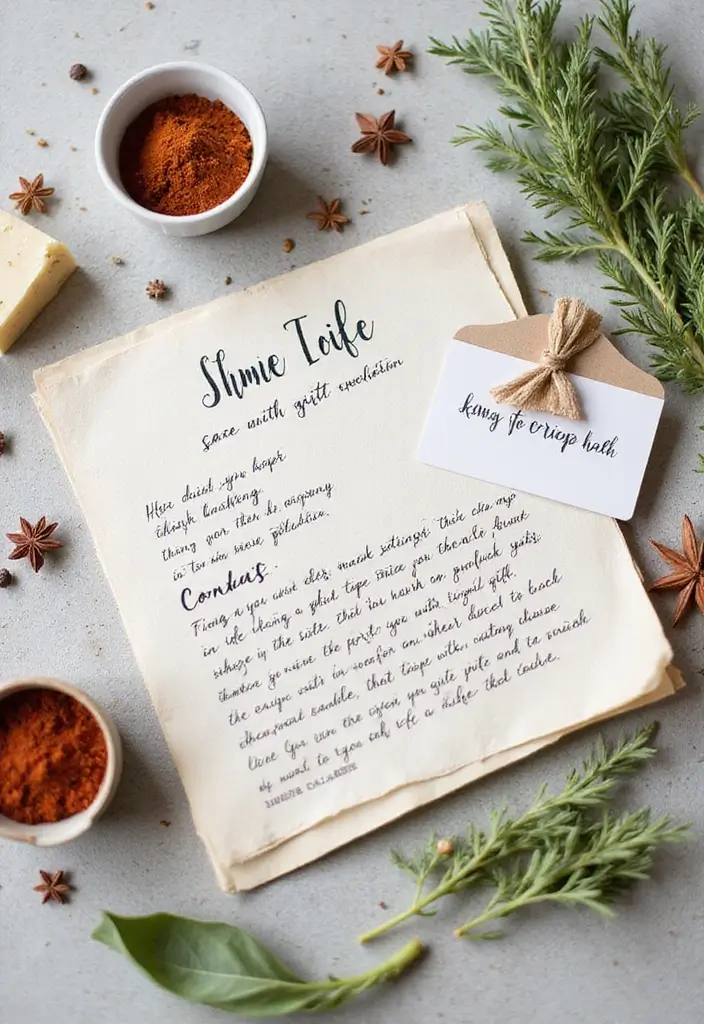 18 Unique Gift Card Presentation Ideas to Surprise Anyone - 18. Personal Recipe Card