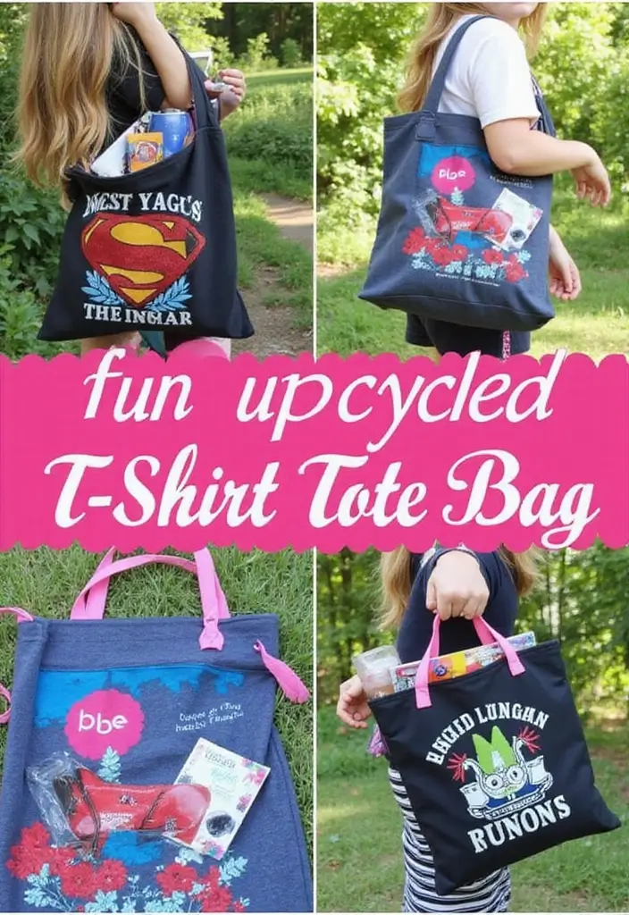 20 Thoughtful Girl Birthday Gift Ideas for Every Age - 18. Upcycled T-Shirt Tote
