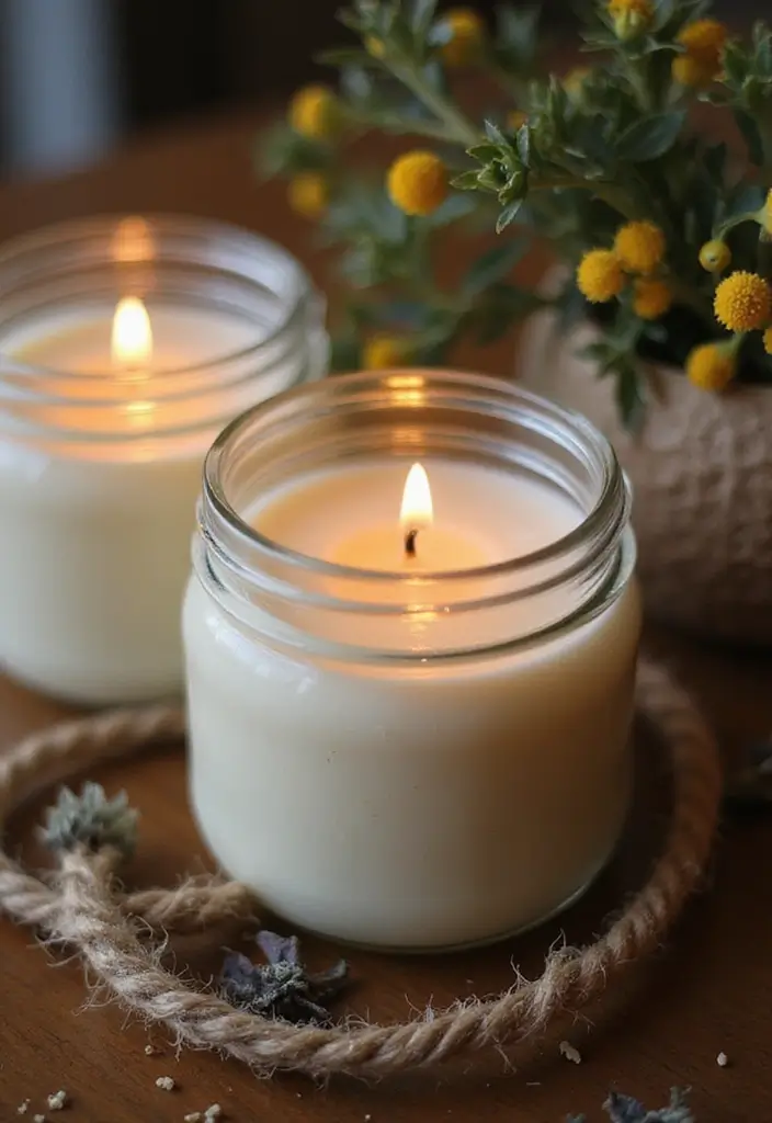 20 DIY Gift Ideas for Girlfriend That Show Your Love - 1. Handmade Soy Candles