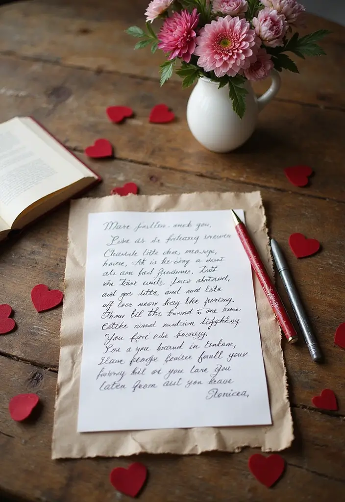 20 Anniversary Gift Ideas for Husband That Show Your Love - 1. Handwritten Love Letter