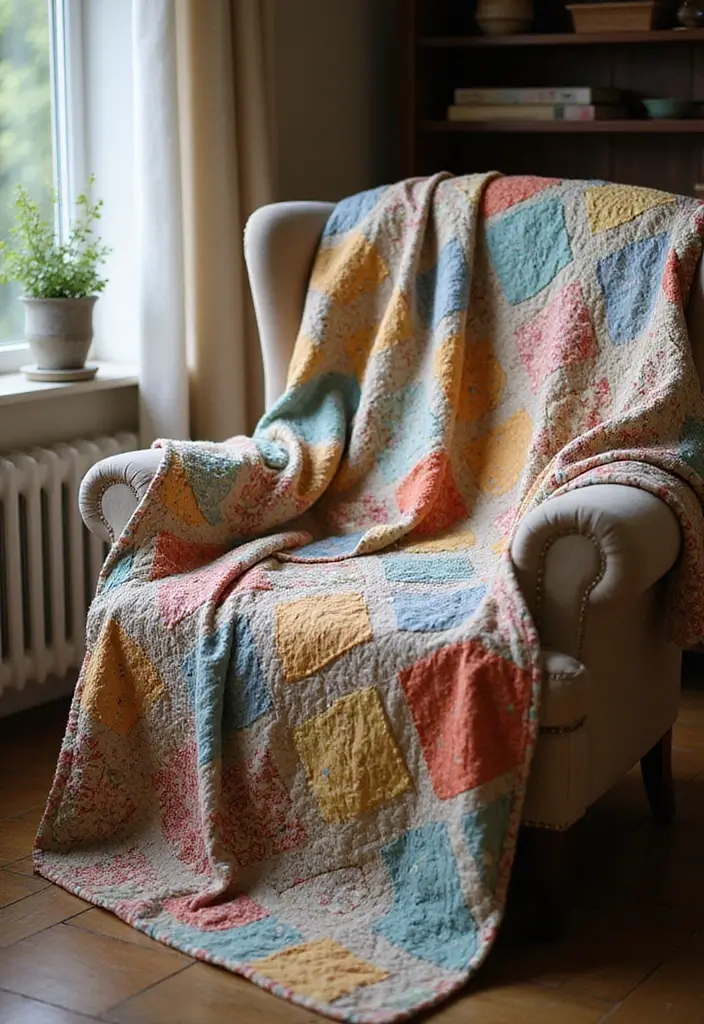 20 Anniversary Gift Ideas for Husband That Show Your Love - 11. Quilted Blanket with Personal Touches