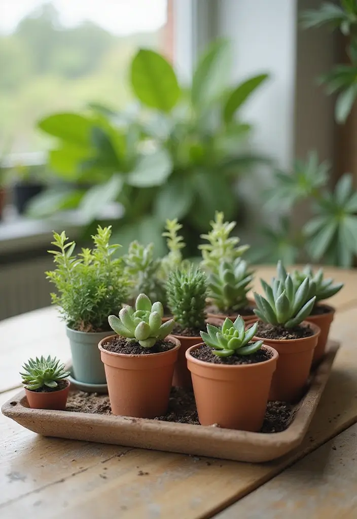 20 Anniversary Gift Ideas for Husband That Show Your Love - 19. DIY Succulent Kit