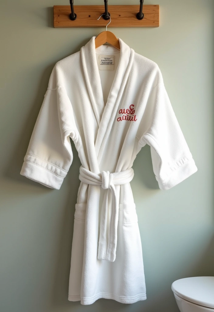 20 Anniversary Gift Ideas for Husband That Show Your Love - 20. Personalized Bathrobe