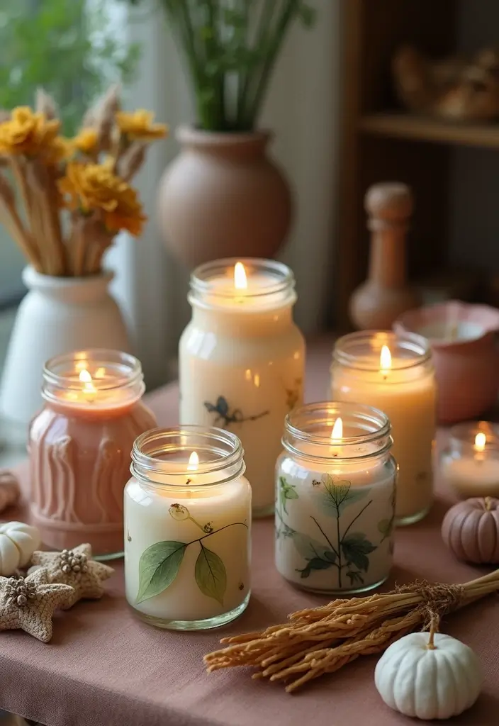 20 Anniversary Gift Ideas for Husband That Show Your Love - 7. DIY Scented Candles