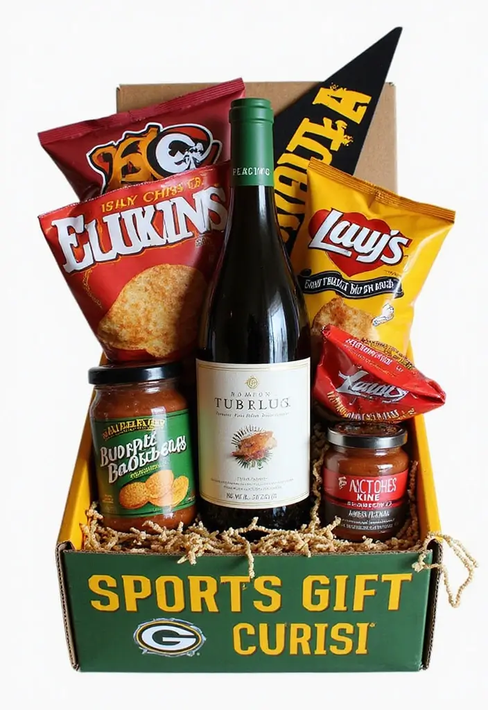20 Creative Wine Gift Box Ideas for Any Occasion - 11. Sports Fan Wine Box