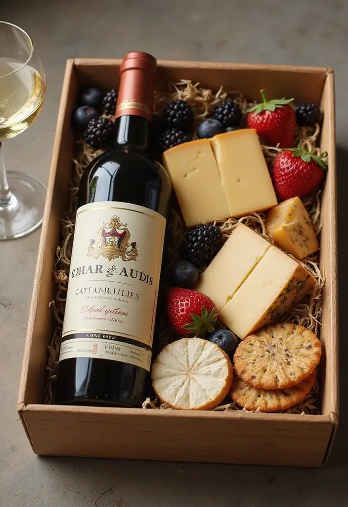 20 Creative Wine Gift Box Ideas for Any Occasion - 13. Wine and Cheese Tasting Experience