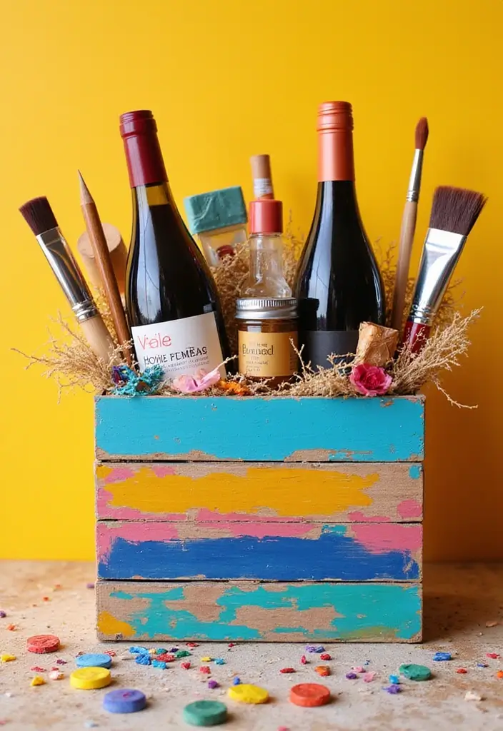 20 Creative Wine Gift Box Ideas for Any Occasion - 18. DIY Craft Wine Box
