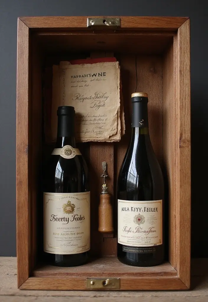 20 Creative Wine Gift Box Ideas for Any Occasion - 19. Vintage Wine Collector's Box