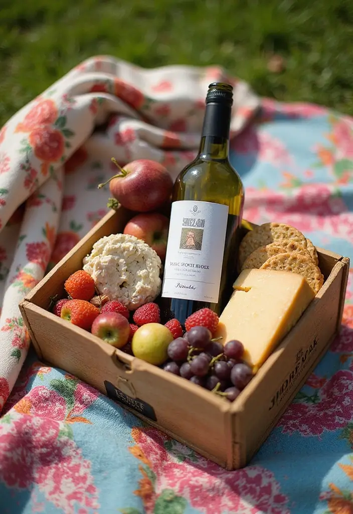 20 Creative Wine Gift Box Ideas for Any Occasion - 5. Picnic in a Box