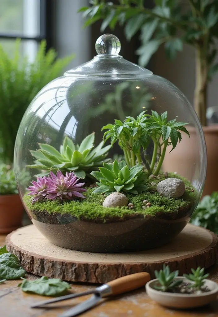 20 Cute Christmas Gift Ideas for Girlfriend She’ll Love - 10. DIY Terrarium