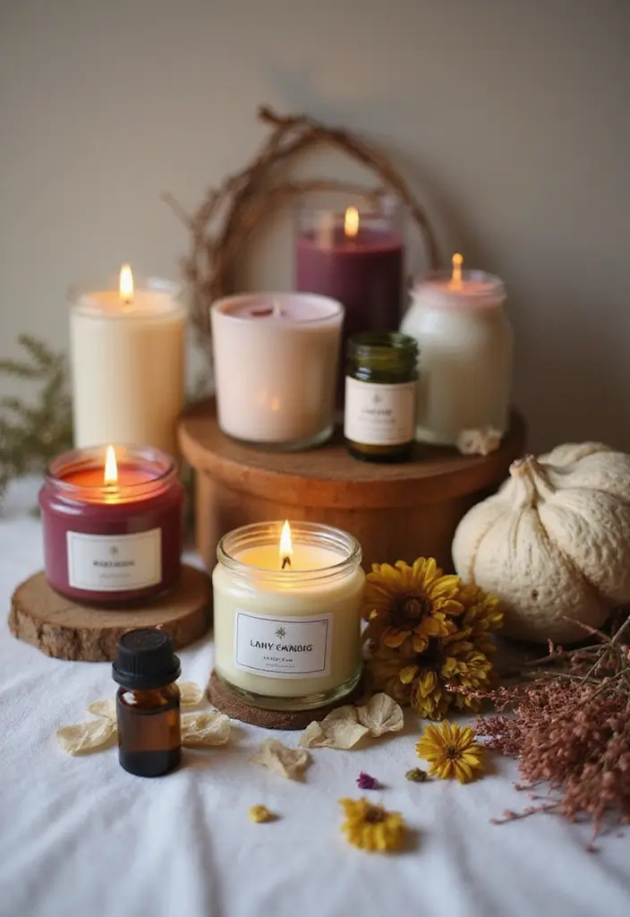 20 Cute Christmas Gift Ideas for Girlfriend She’ll Love - 3. DIY Scented Candles
