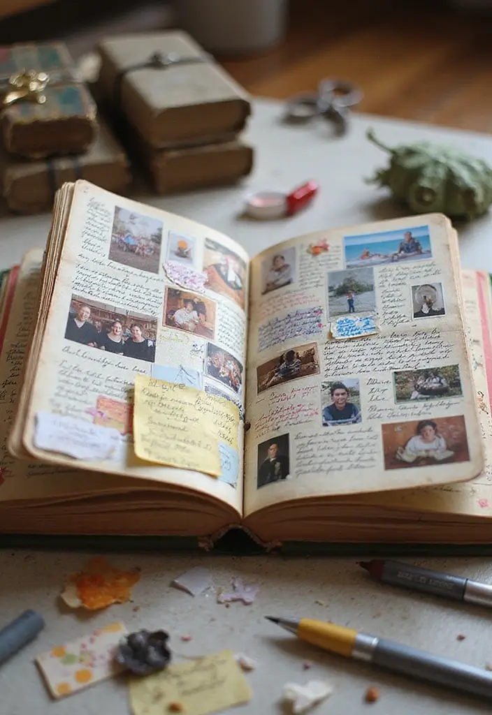 20 Cute Christmas Gift Ideas for Girlfriend She’ll Love - 5. Scrapbook of Memories