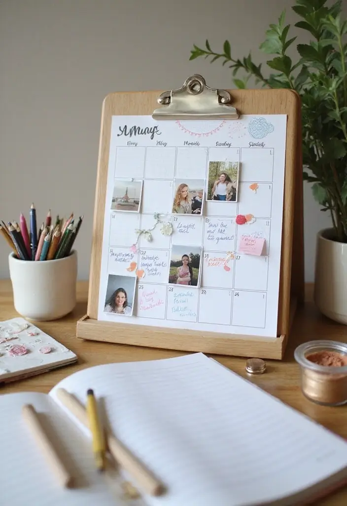 20 Cute Christmas Gift Ideas for Girlfriend She’ll Love - 9. Personalized Calendar