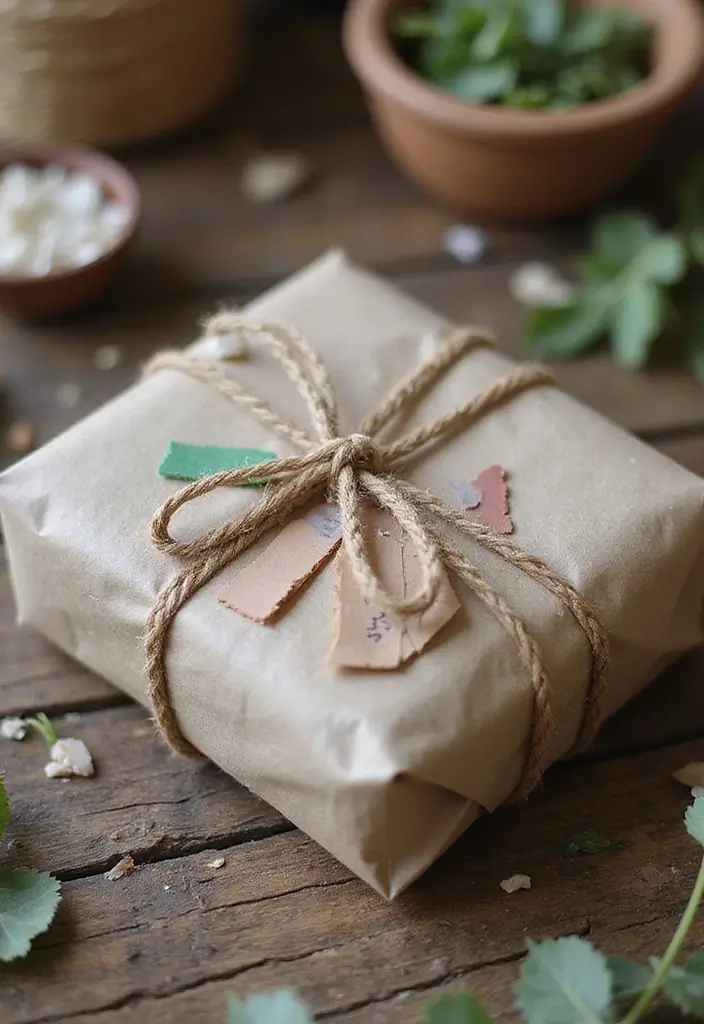 20 Easy Christmas Gift Card Ideas Anyone Can Copy - 14. Eco-Friendly Wrapping