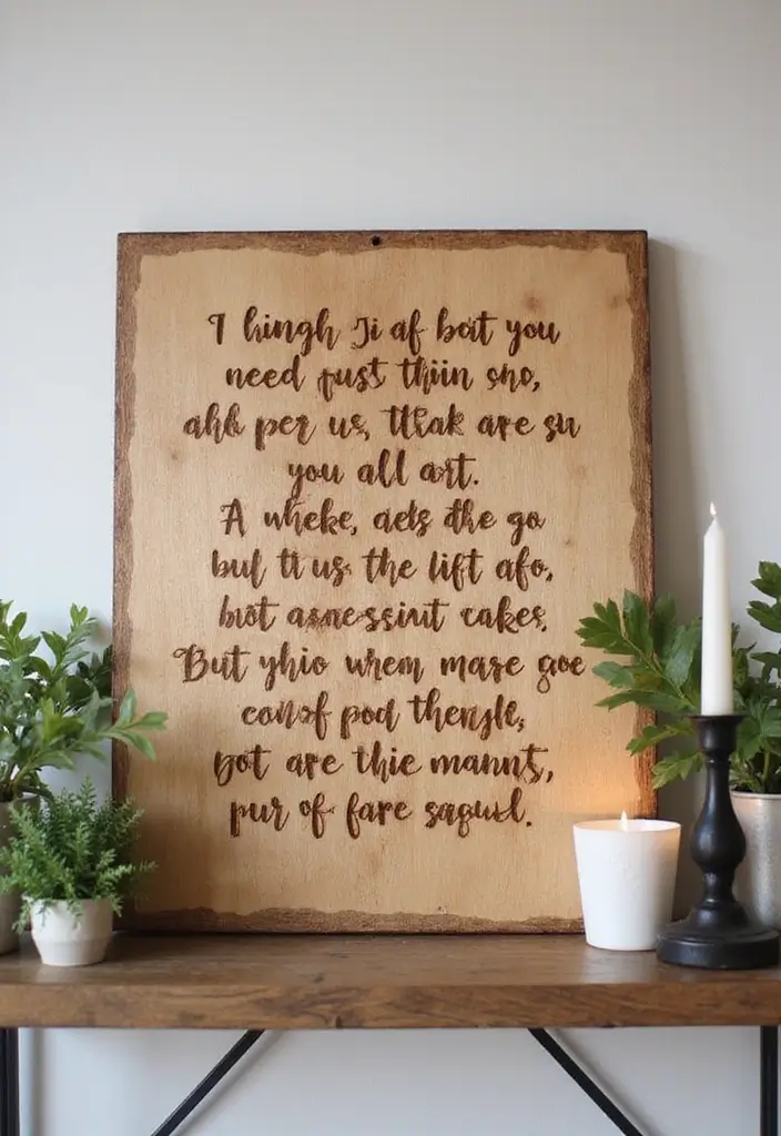 20 First Anniversary Gift Ideas for Husband He’ll Love - 10. Engraved Wood Sign