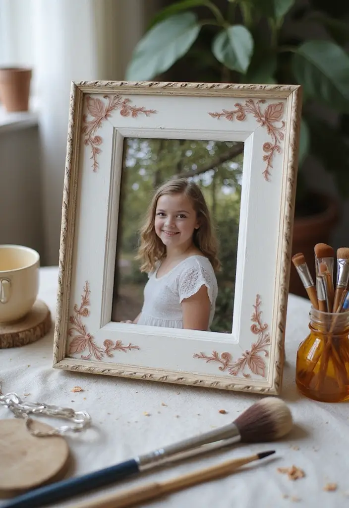 20 First Anniversary Gift Ideas for Husband He’ll Love - 14. Hand-Painted Picture Frame